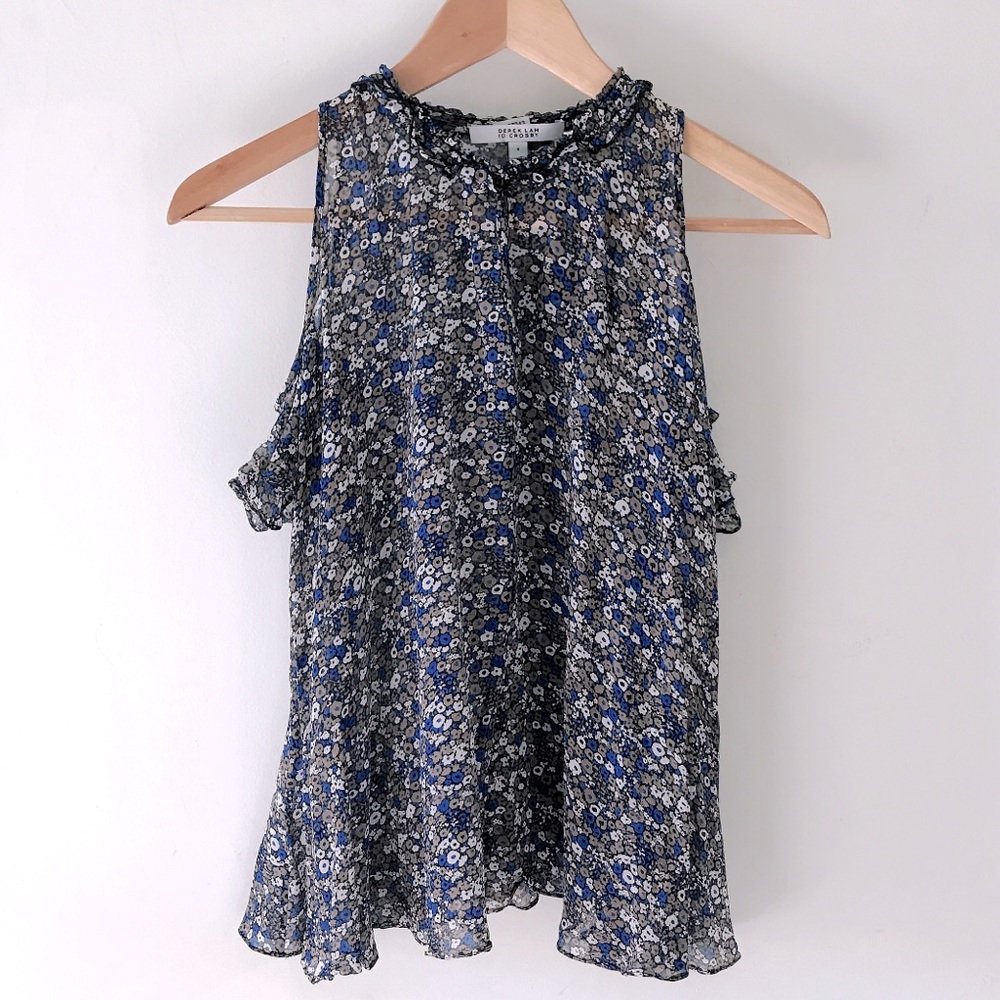 Derek Lam off-shoulder silk top (f)